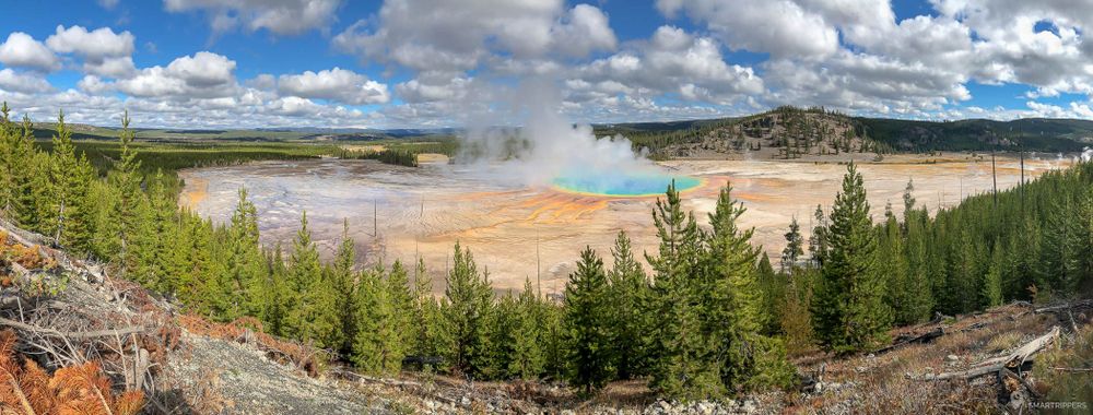 Grand Prismatic depuis le belvédère.