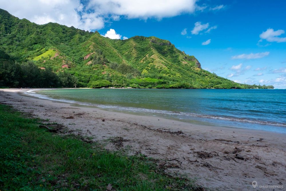 La plage au niveau du 1er parking