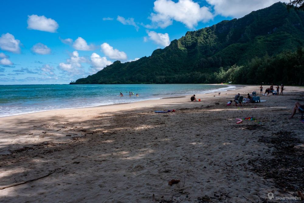 La plage côté au niveau du 2ème parking