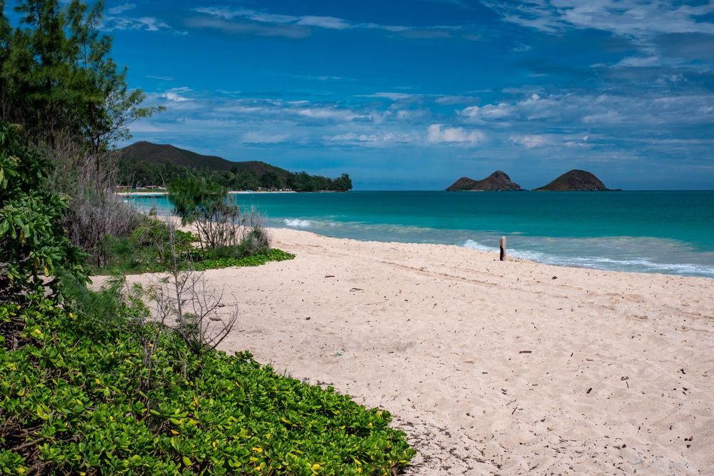 Vue de la plage côté Nord