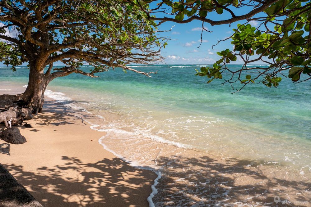 La belle couleur de l'eau après le Beach Park