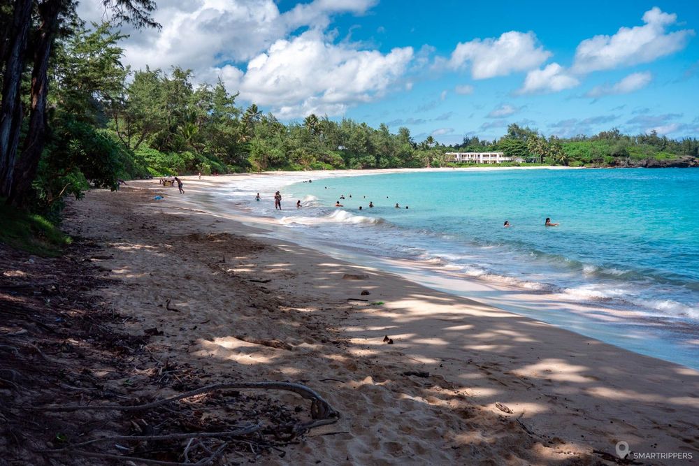 Vue d'ensemble de la plage