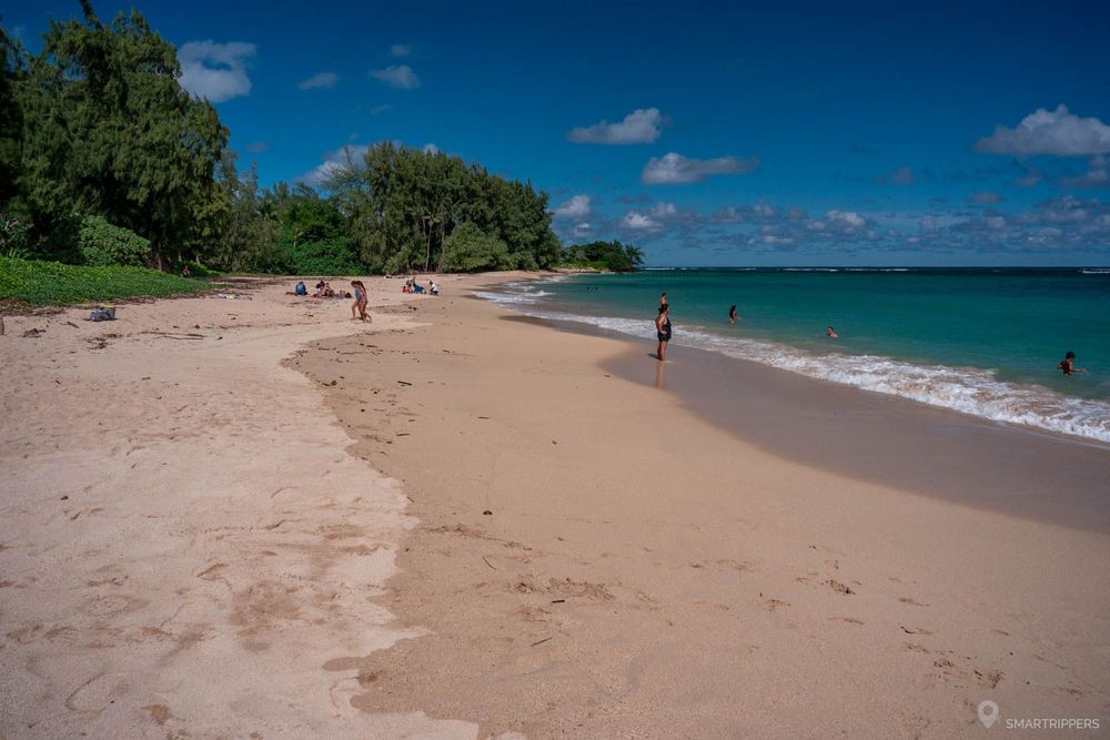 La plage côté nord