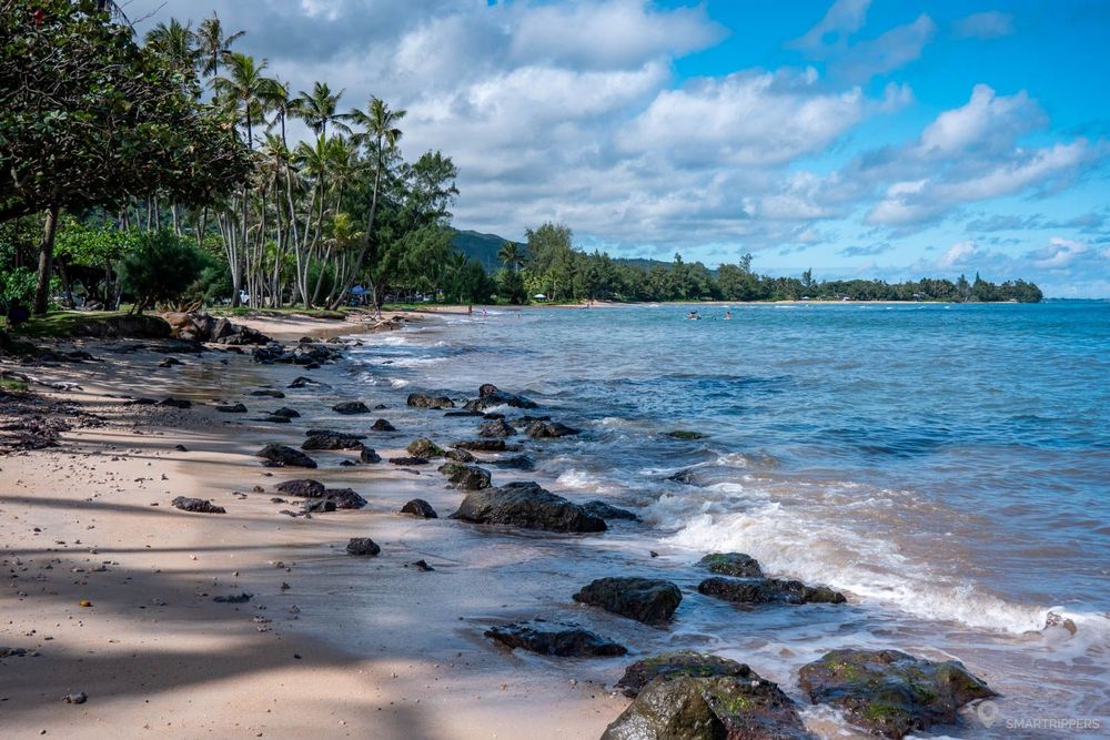 La plage du Punalu'u Beach Park