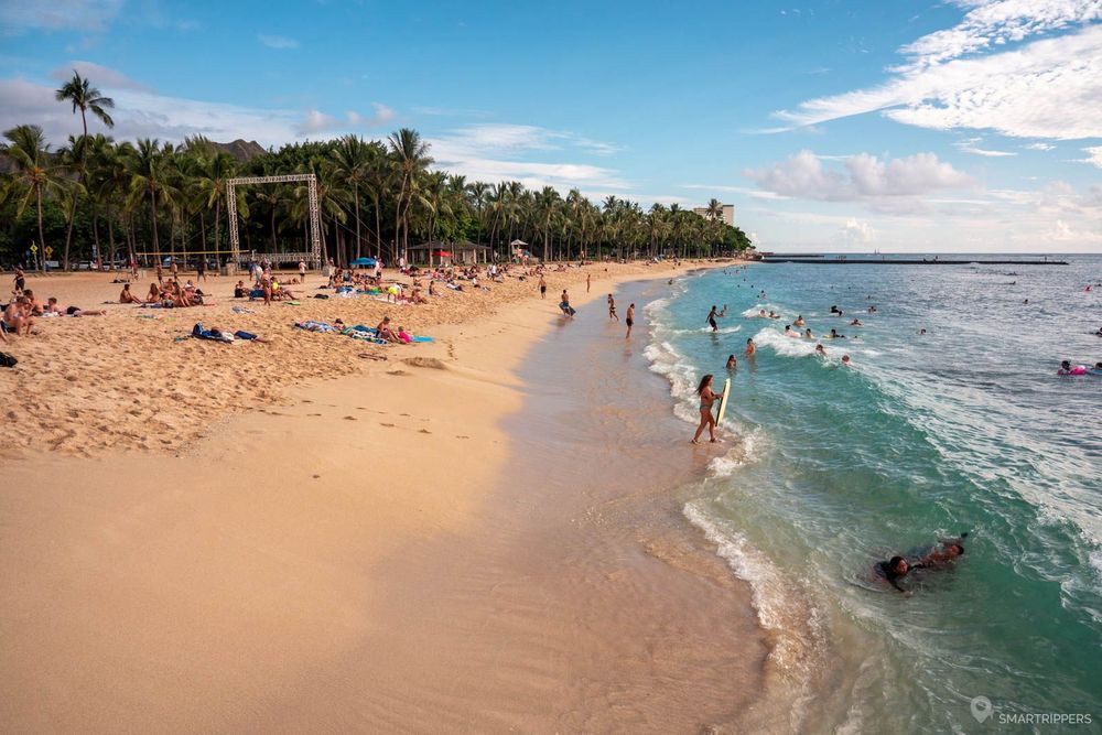 La nord de la plage de Queen's Surf