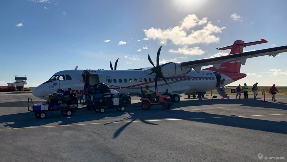 Avion d'Air Tahiti en Polynésie Française
