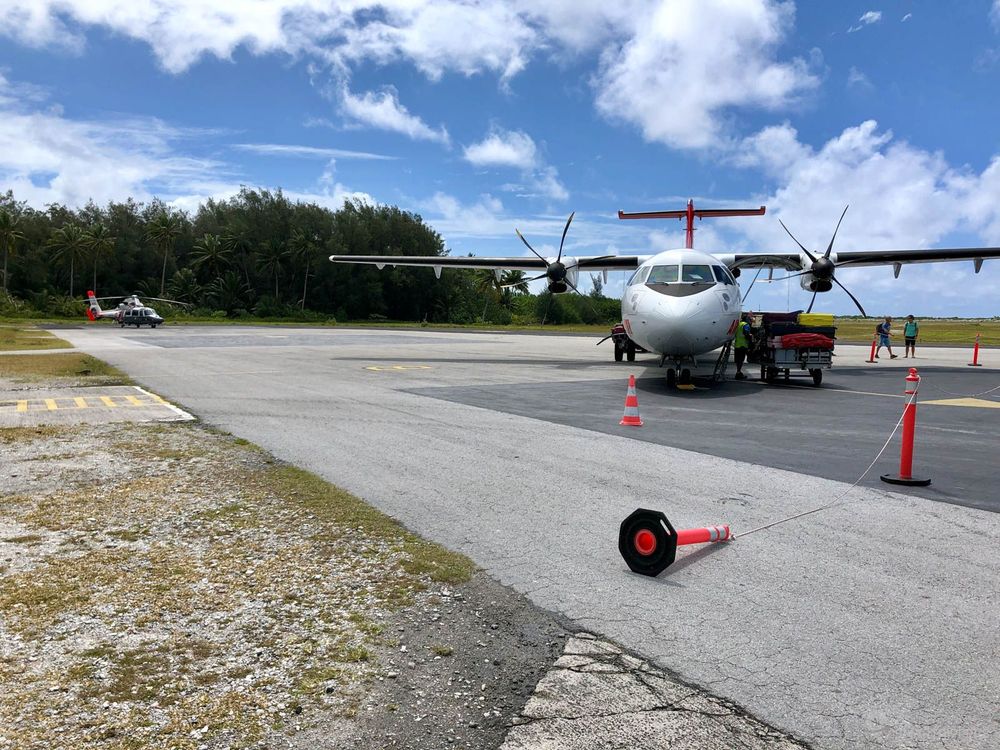 Avion d'Air Tahiti en Polynésie Française