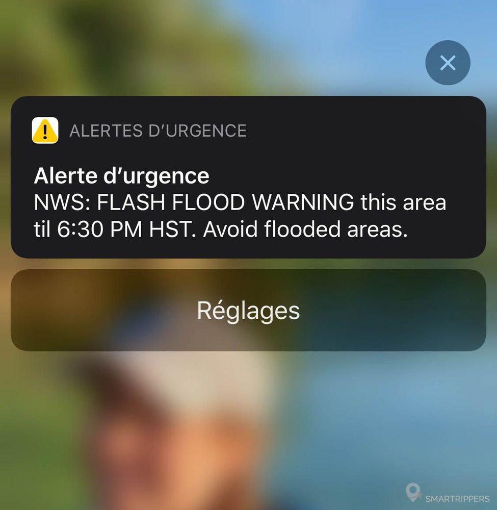 SMS d'alerte de floods