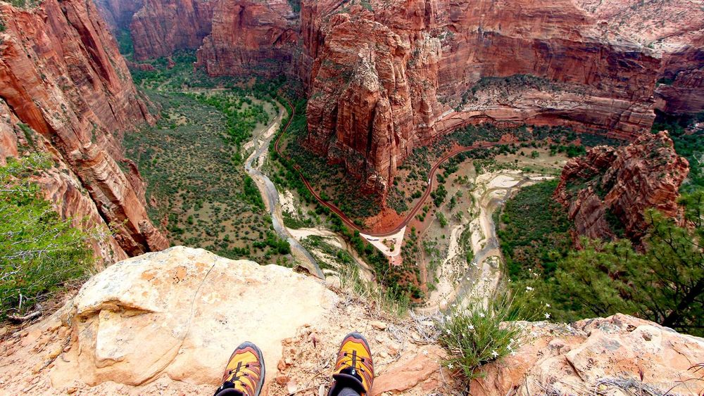 Vertiginous view of the Virgin River