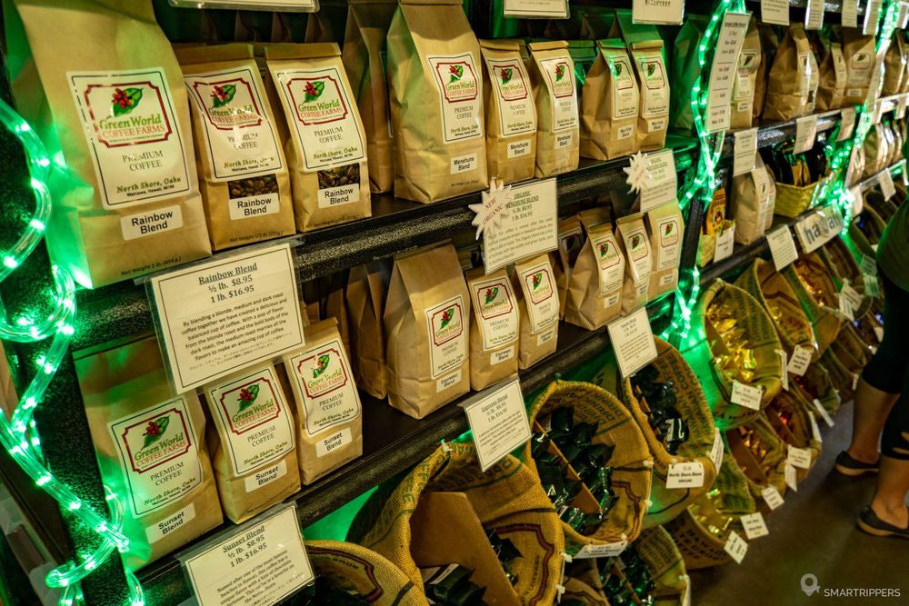 Sachets de cafés dans la boutique