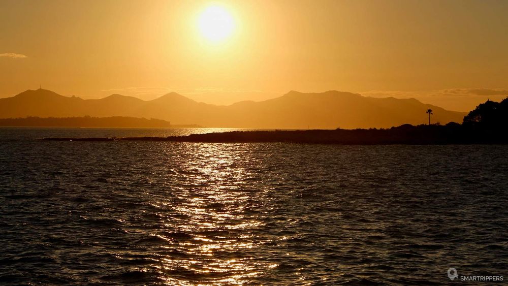 Coucher de soleil depuis le sentier du littoral (côté Eleinroc)