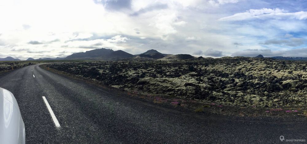Le champ de lave entre Grundarfjörður et Helgafellssveit