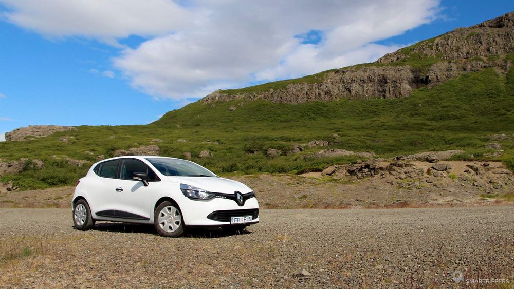 Notre Clio de location (Blue car rental)