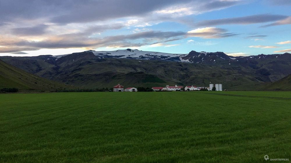 View of the Eyjafjallajökull from the edge of Route 1.