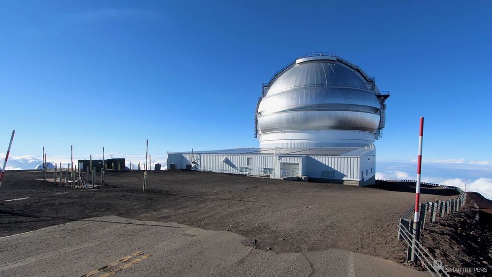 Zone de stationnement au sommet du Mauna Kea.