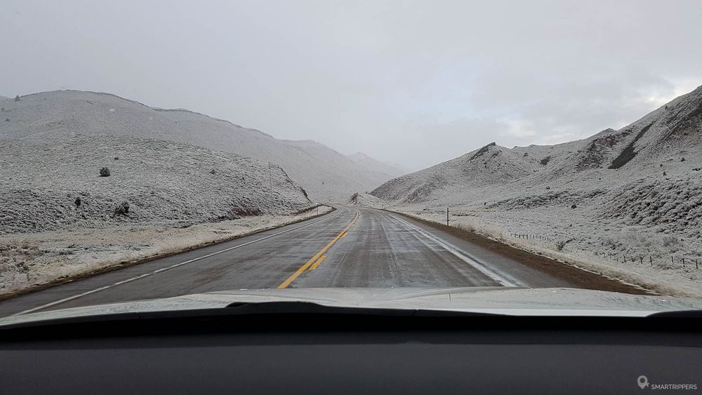 Paysages d'hiver le long de la Highway 89.