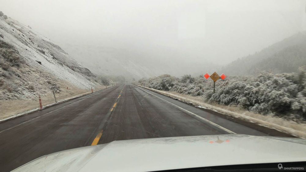 L'hiver, la neige peut rendre les conditions de circulation délicates.