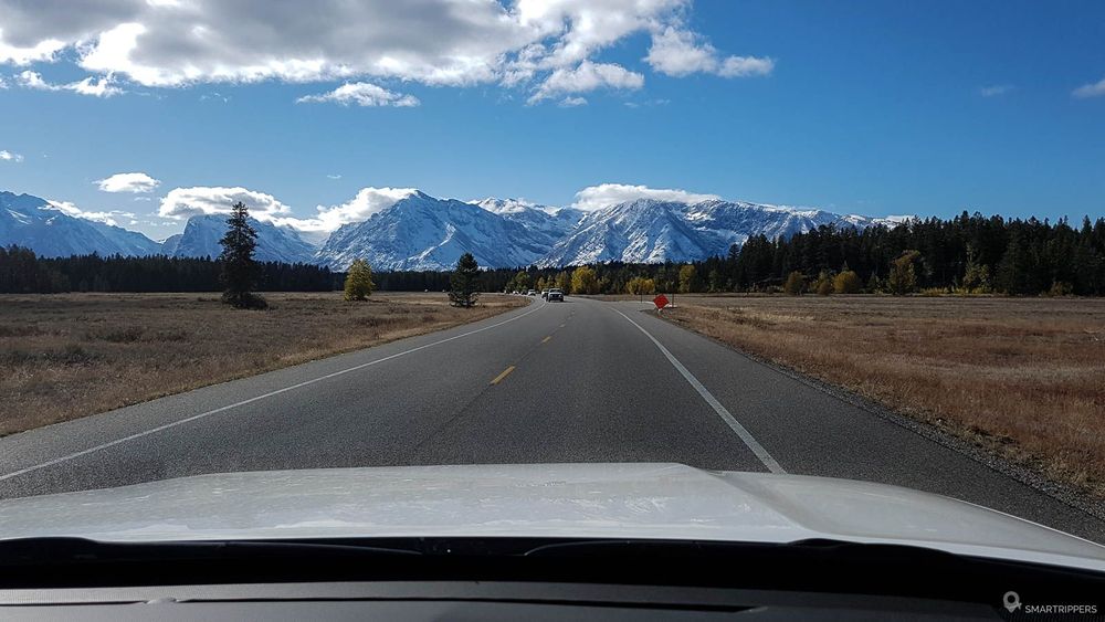Sur la Highway 89 qui traverse Grand Teton.