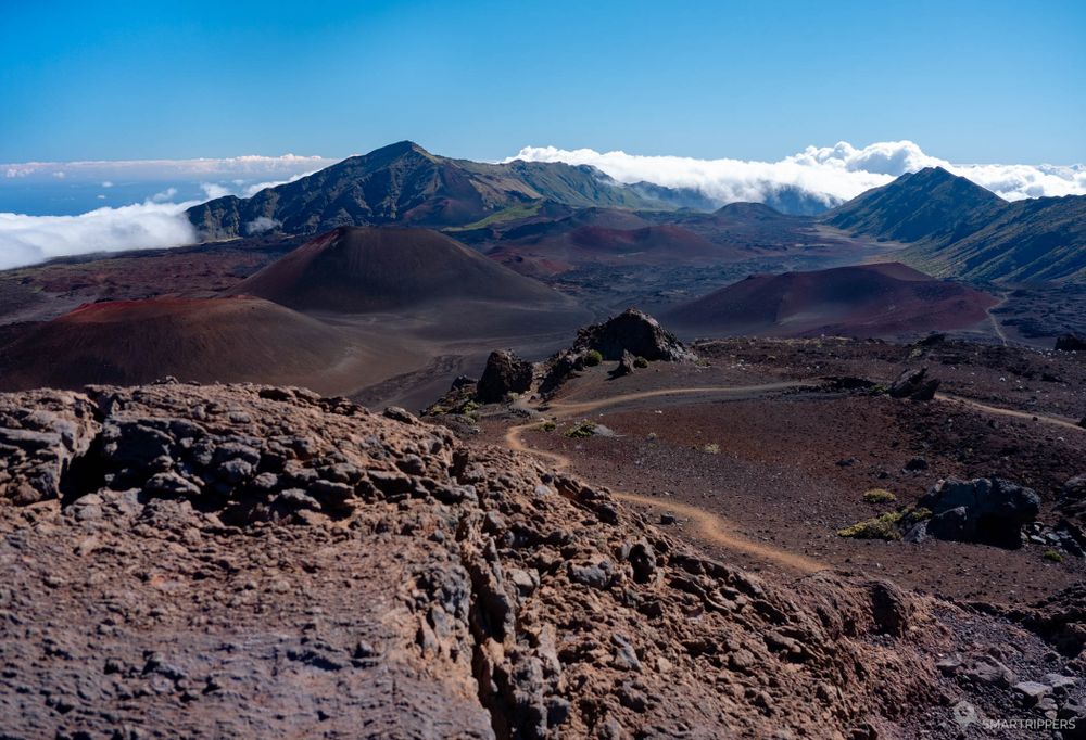 Vue sur le Sliding Sands Trail.