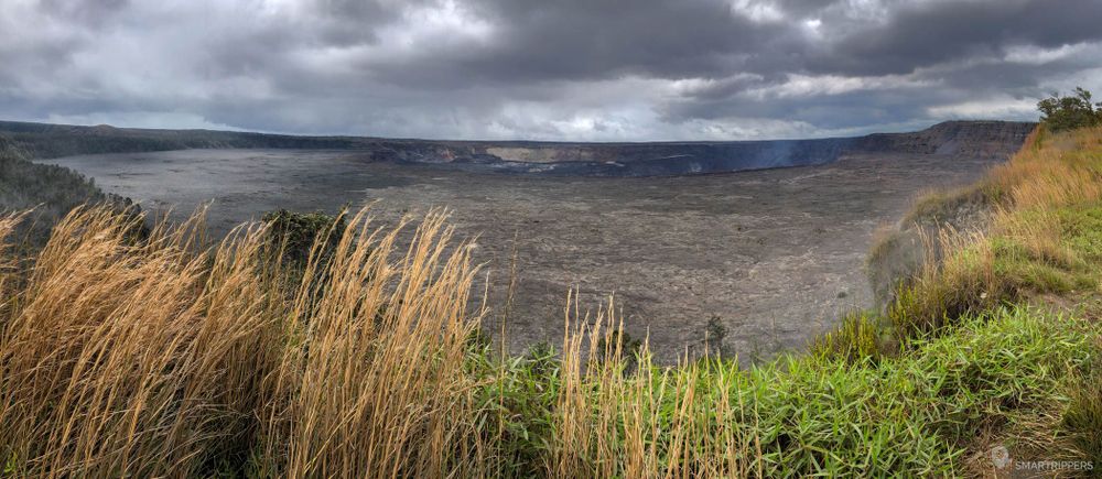 Le point de vue sur la caldeira du Kīlauea (septembre 2019).