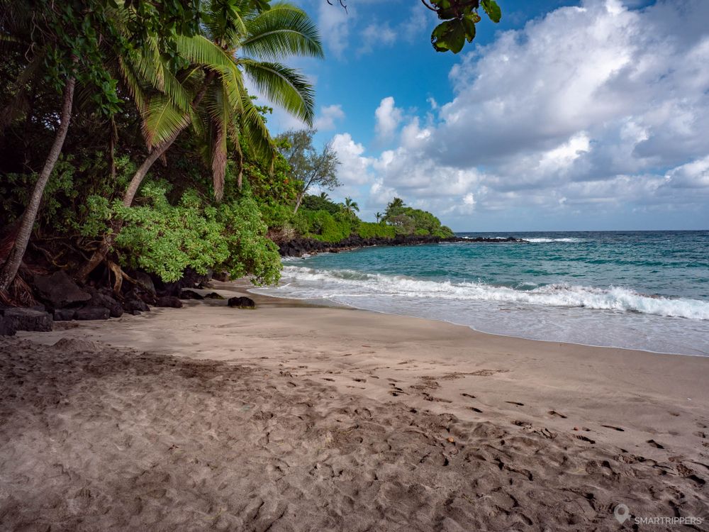 La jolie plage d'Hamoa beach côté Est.