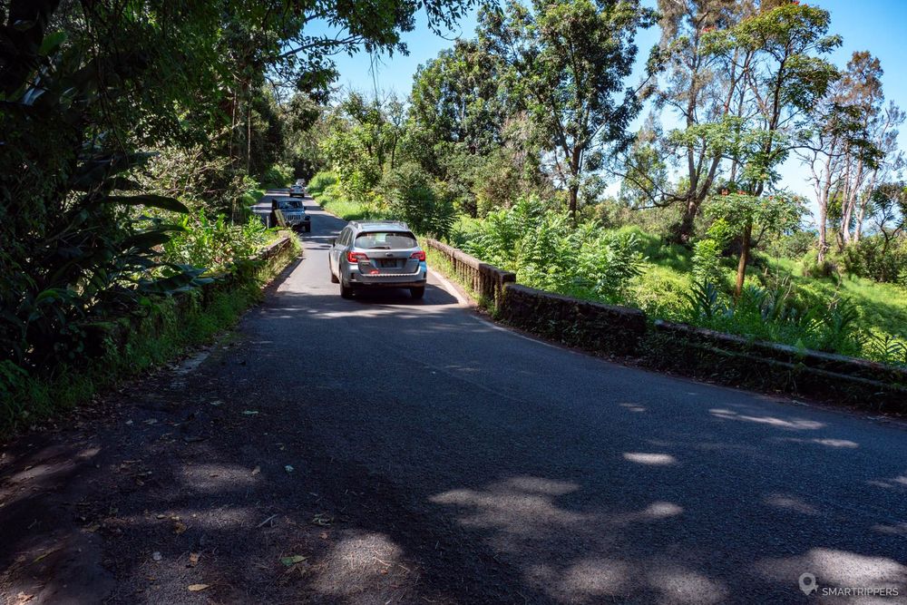Sur la route côté sud de l'île.