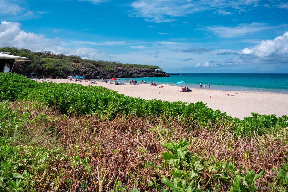 Partie sud de Hapuna Beach.