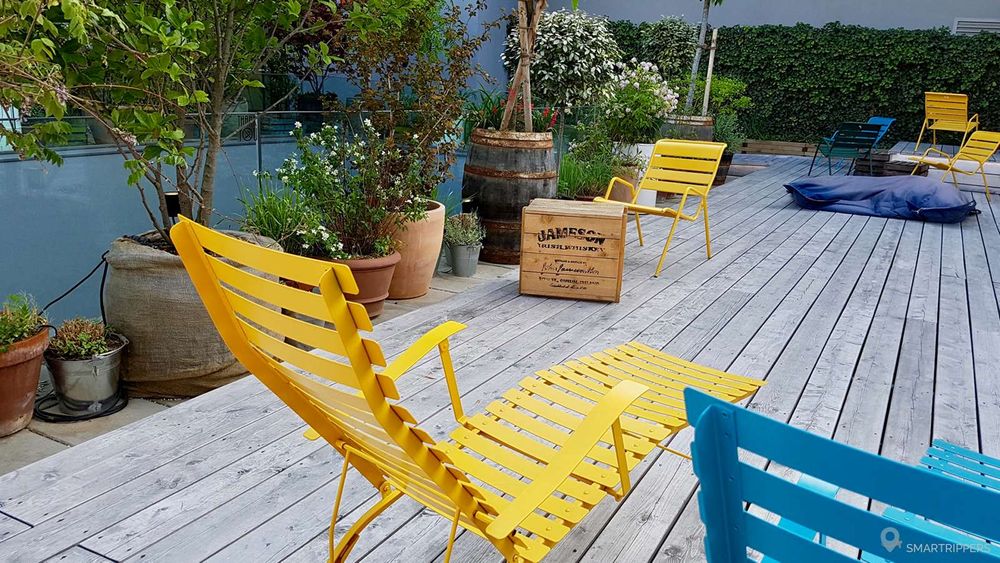 La terrasse du 5ème étage.