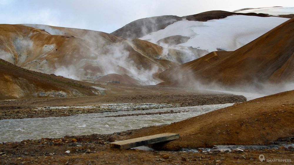 Au coeur des collines d'Hveradallir.
