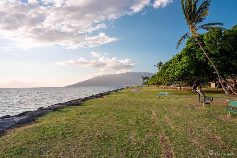Petite promenade le long du Kalama Beach Park.