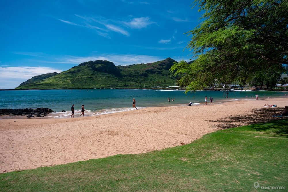 Une autre vue de la plage côté Ouest.