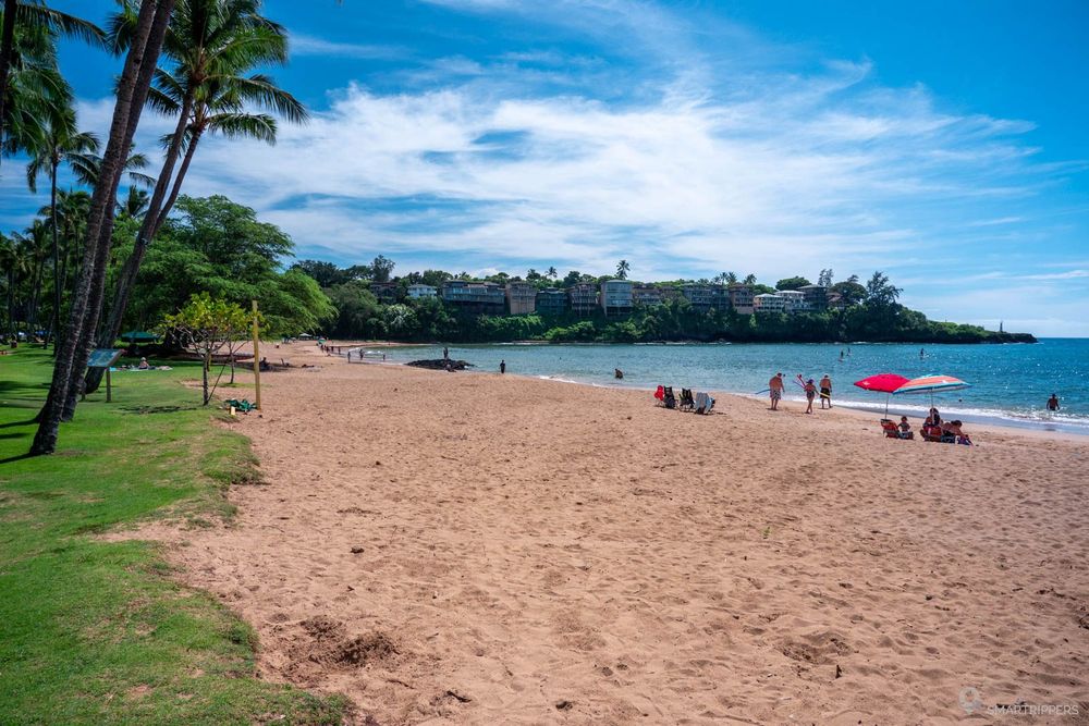 La plage de Kalapaki côté Est.