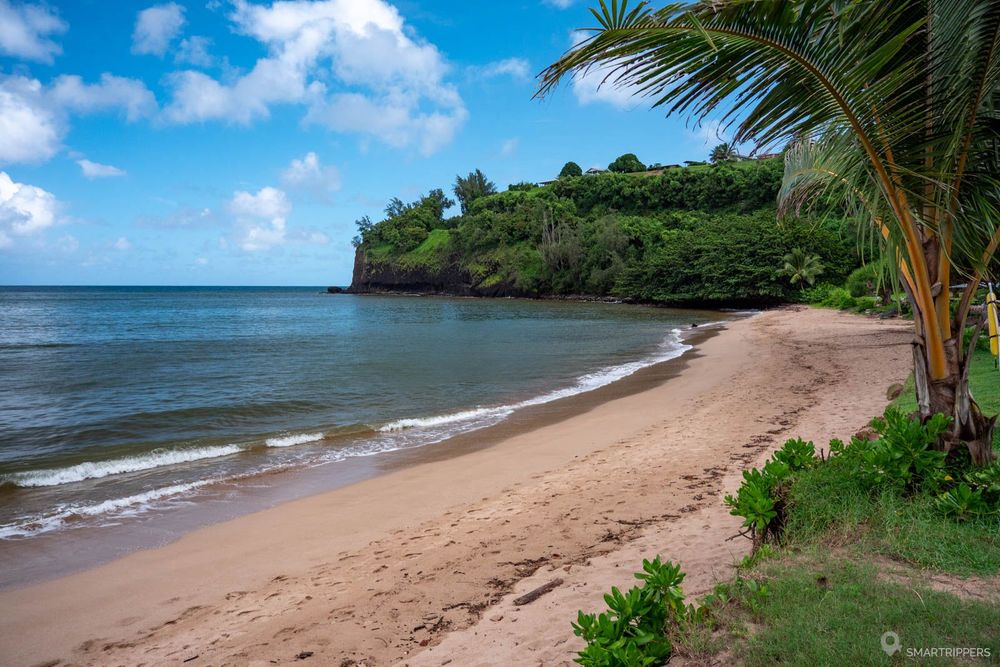 Le côté Est de la plage.