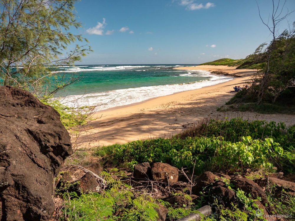 La plage à Kawailoa Bay, dans le prolongement de Gillin's beach.