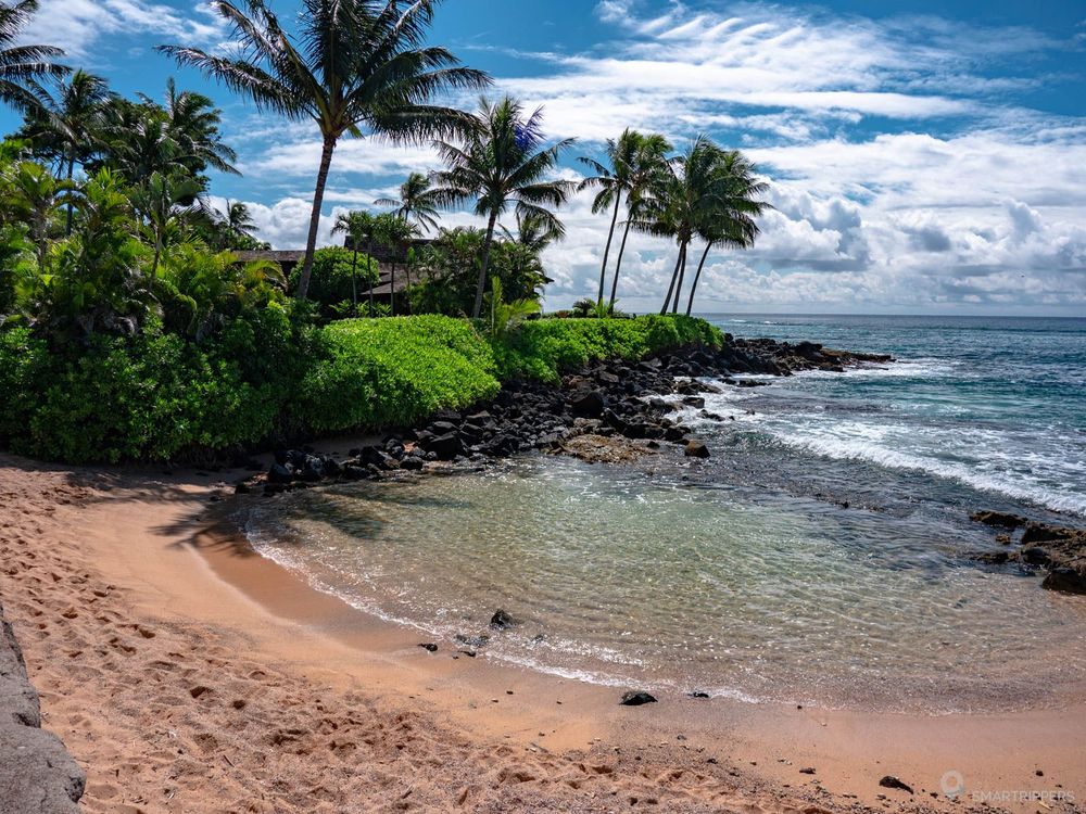 La petite et agréable Keiki Cove Beach.