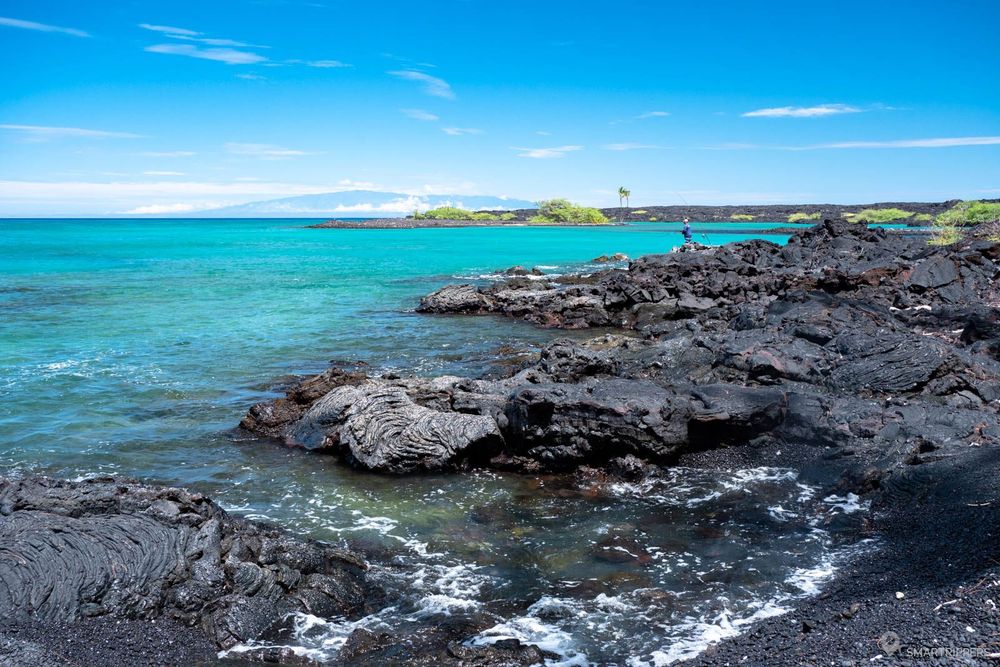 Les eaux turquoise de Kiholo Bay.