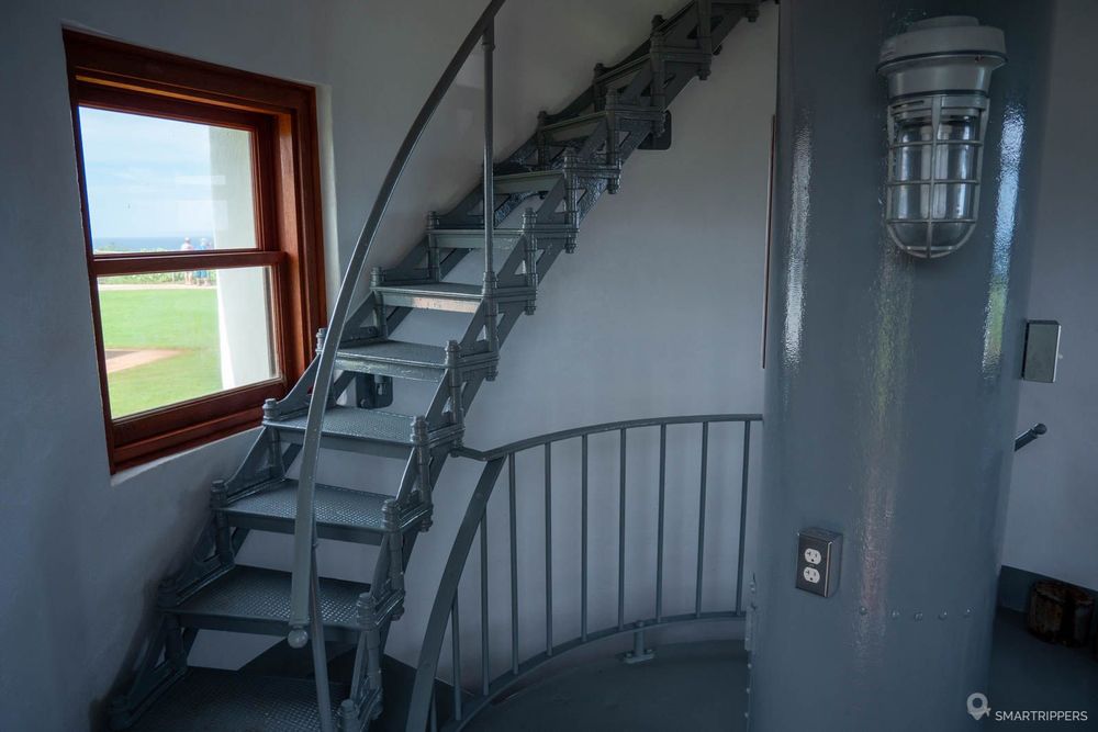 A l'intérieur du phare.