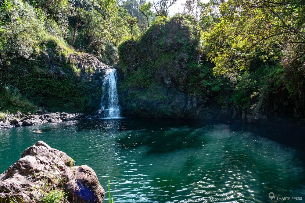 La seconde cascade et son petit bassin de baignade.