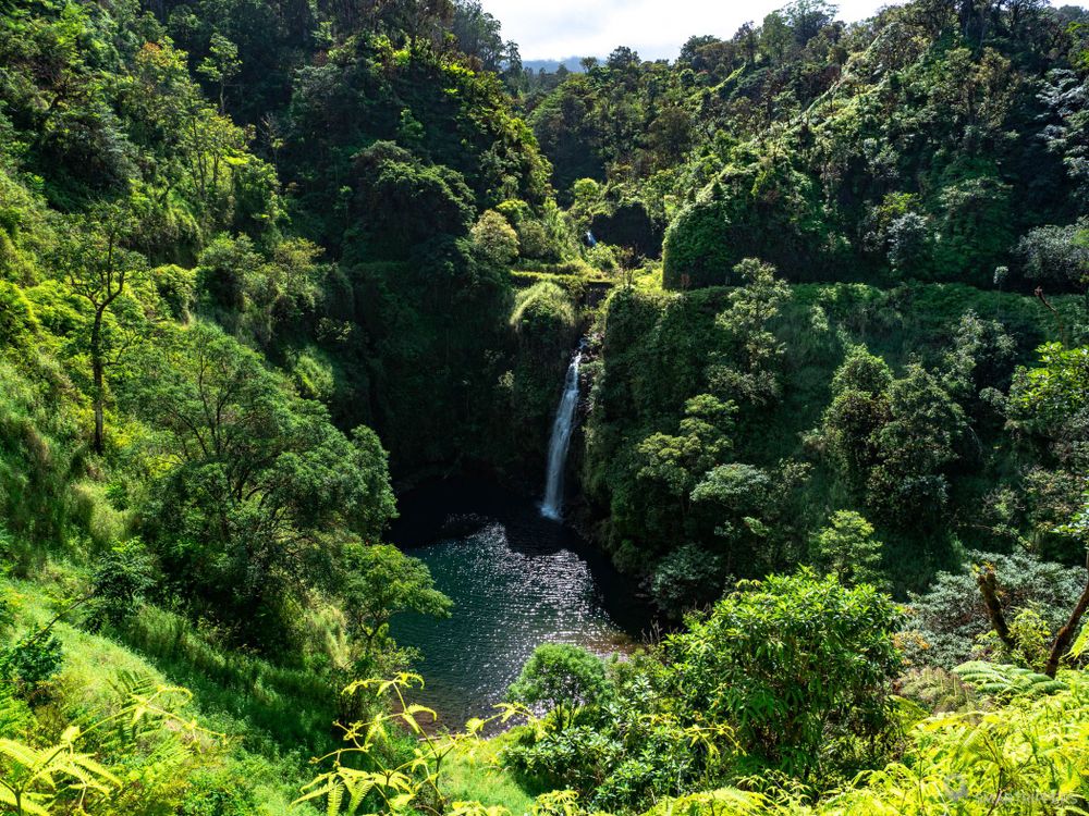 La Kopiliula falls au coeur de son amphithéâtre naturel.