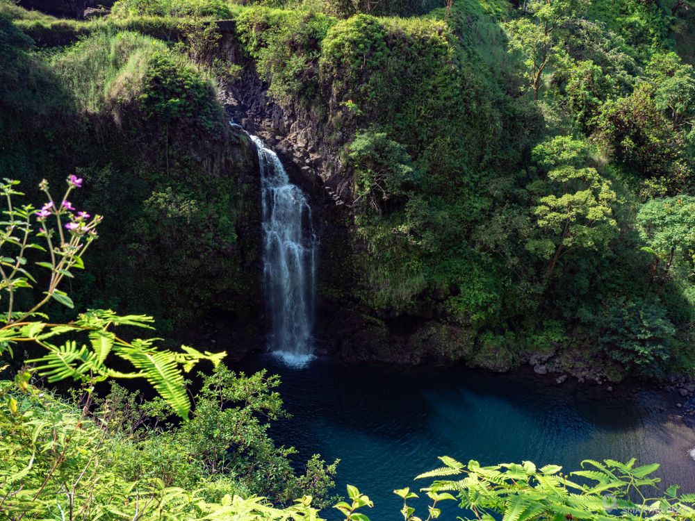 La cascade d'un peu plus près.