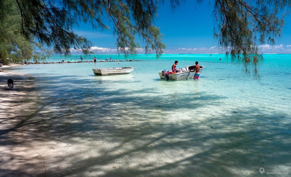 Plage de notre pension juste à proximité du parc Haaru.