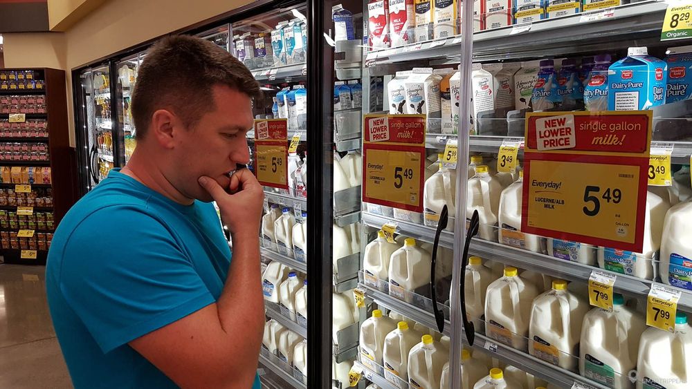 Comptez entre 5,50$ et 8$ les 3,7 litres de lait.