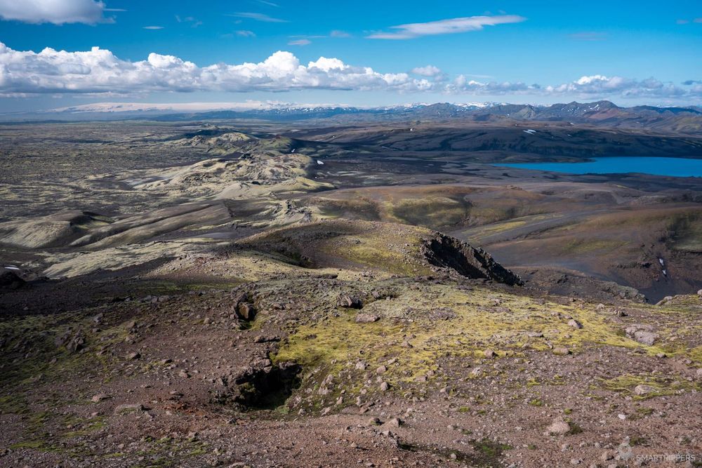 La vue de l'autre côté, le Mýrdalsjökull en toile de fond.