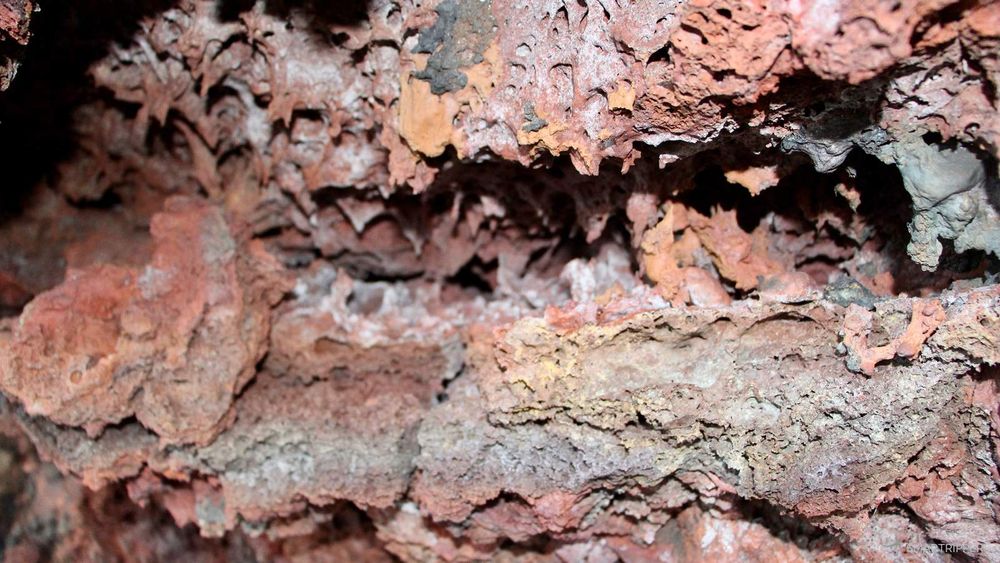 Zoom sur de la lave à peine refroidie du Kīlauea