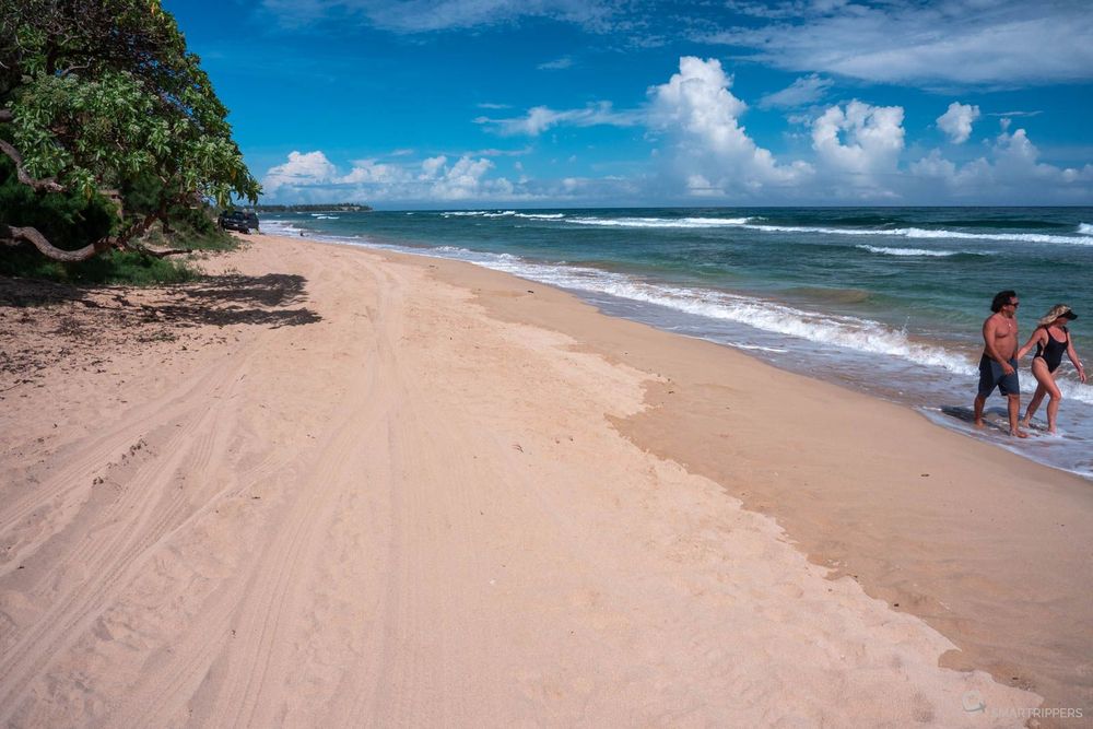La partie sud de Lydgate beach.