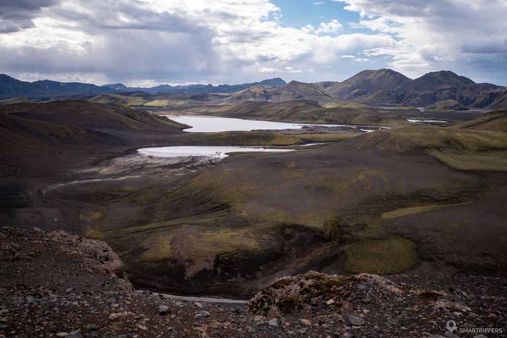 Les petits lac au bord du Lyngfellsgígar.