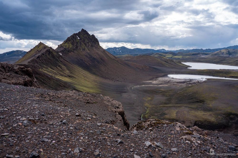 La vue sur les sommets du Gómur.