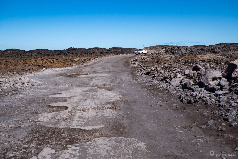 La piste menant à Mahai'ula Beach, Makalawena Beach et Kau2018Elehuluhulu Beach.
