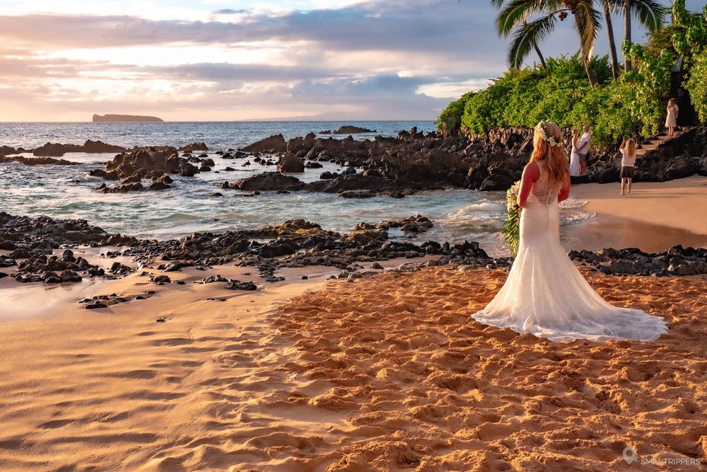 Mariages en soirée à Makena Cove (Maui).