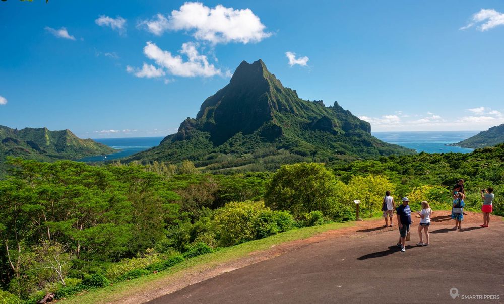 Point de vue depuis le belvédère de Moorea.